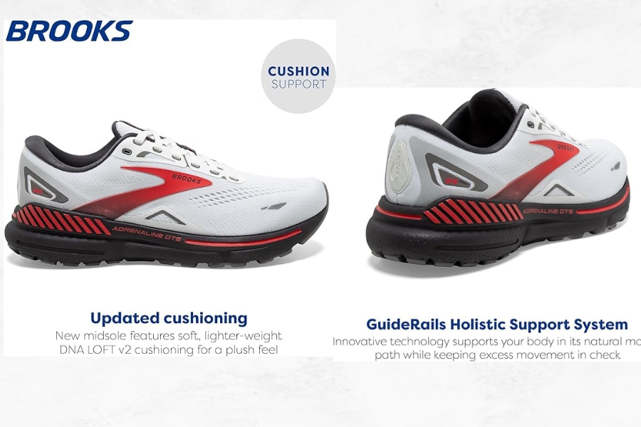 Brooks Adrenaline GTS 23 Size specifications features benefits pros and cons 1