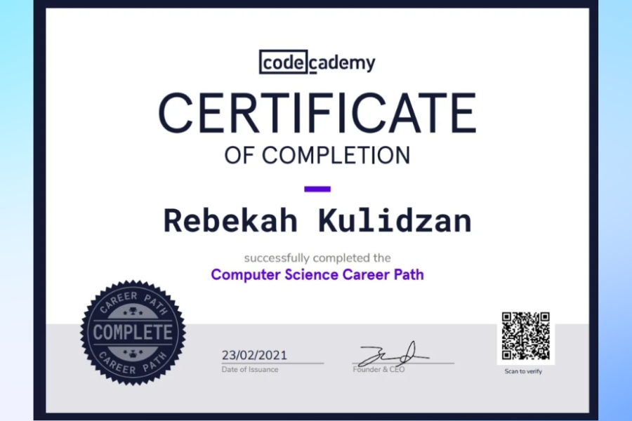 Can I get a certificate after completing a course on Codecademy Can I get a certificate after completing a course on Codecademy