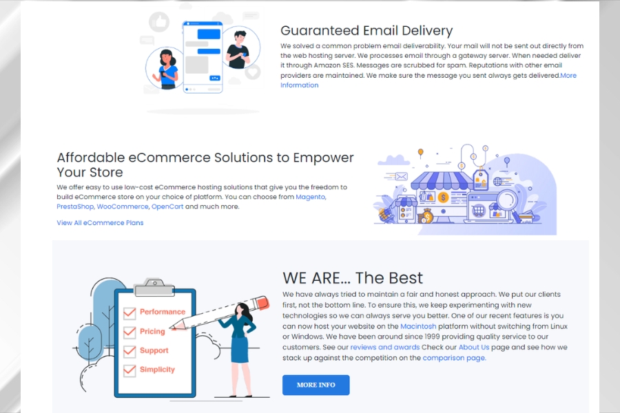 What are the main differences between InterServer's shared hosting plans