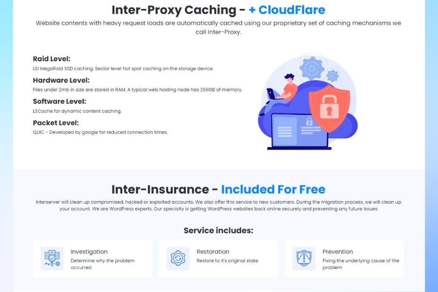 What are the pros and cons of interserver compared to other web hosting providers