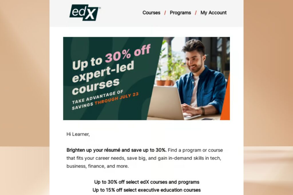 What is the best coupon code for edX executive education courses What is the best coupon code for edX executive education courses