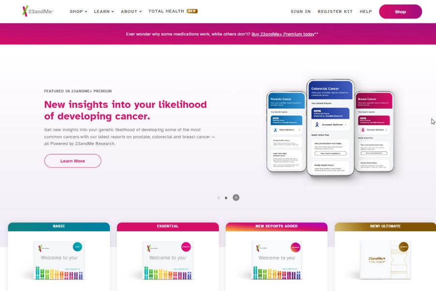 23andMe – DNA Testing Service to Determine Ancestry and Health Characteristics 1