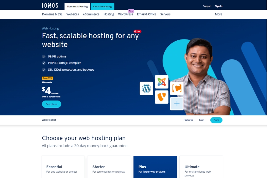 About ionos Hosting