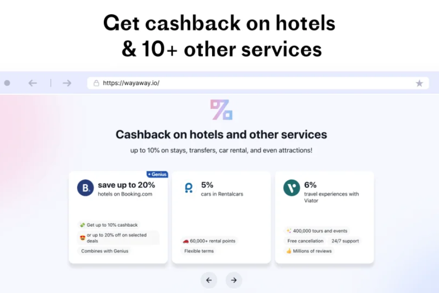 Can I book hotels and car rentals through WayAway