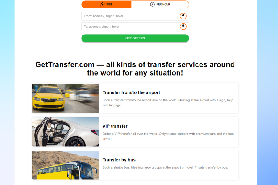 Can I customize my money transfer experience with GetTransfer.com