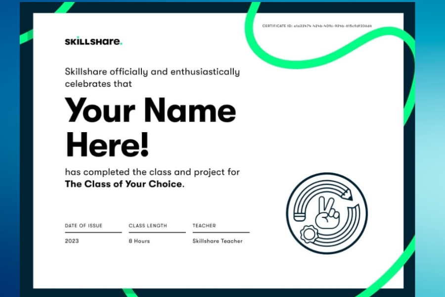 Can I get a certificate after completing a Skillshare course Can I get a certificate after completing a Skillshare course