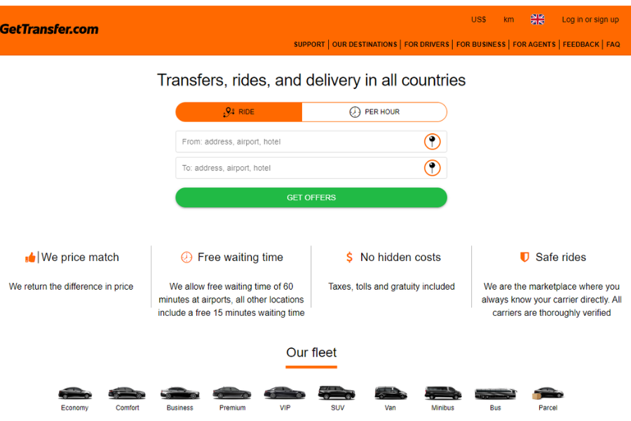 Gettransfer transport service near me, why is it the most chosen