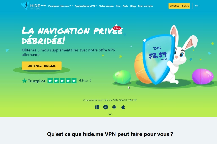 16 safest VPN services trusted by many people in 2024 Hide.me 1