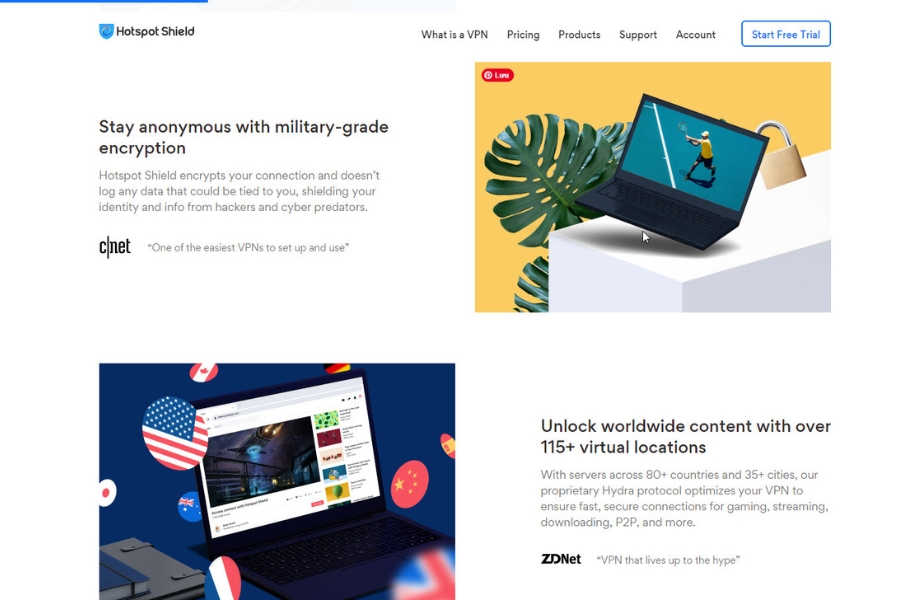 16 safest VPN services trusted by many people in 2024 Hotspot Shield 2