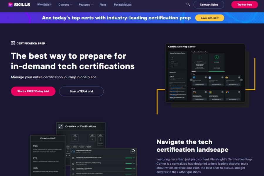 How can I track my progress while preparing for certification on Pluralsight How can I track my progress while preparing for certification on Pluralsight