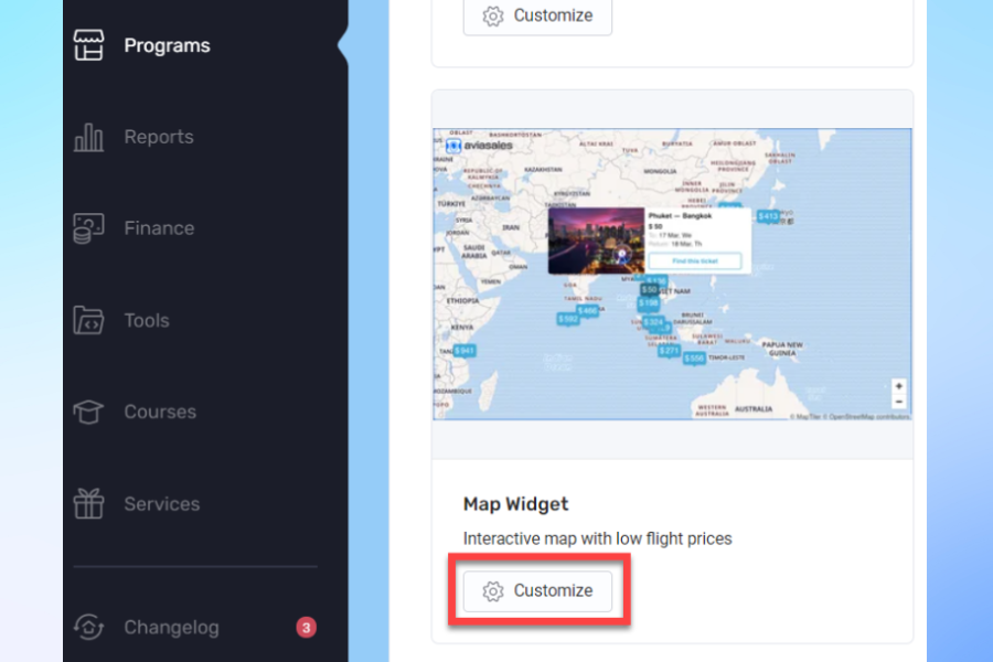 How can I use the Price Map feature on Aviasales