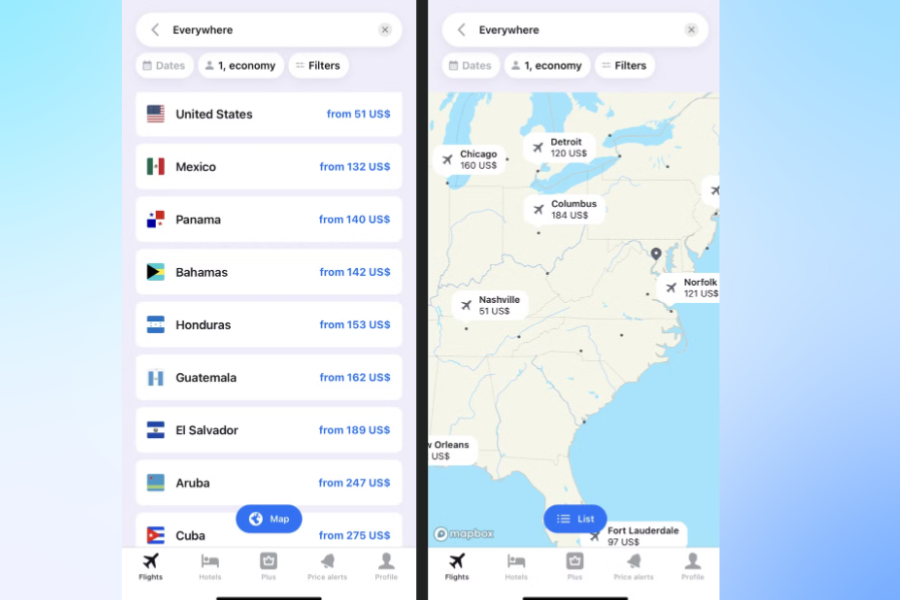 How do I find the cheapest flights using WayAway