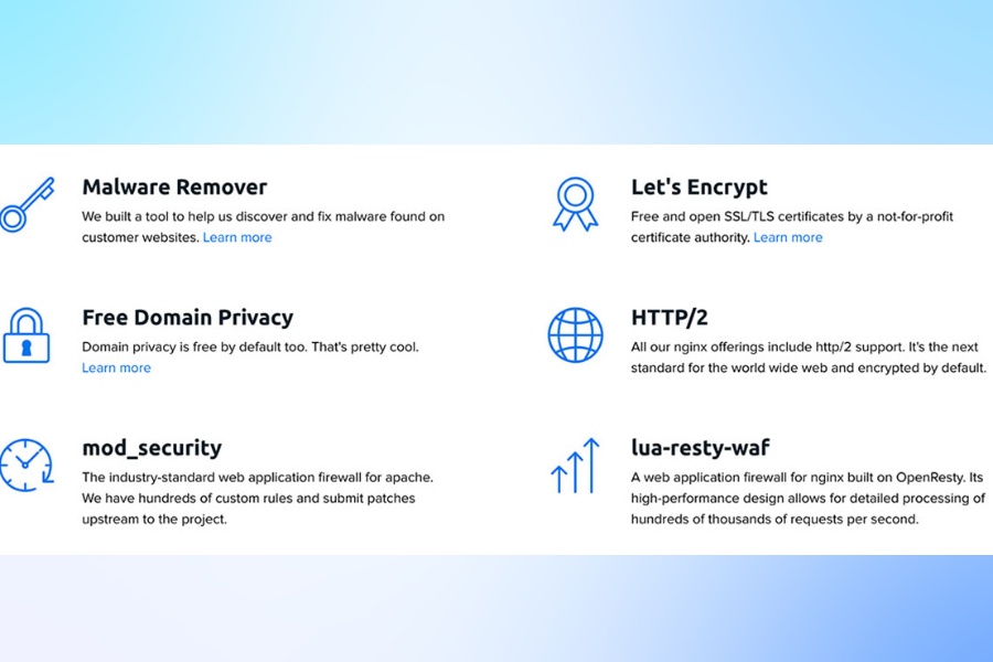 How does Dreamhost Hosting ensure server security