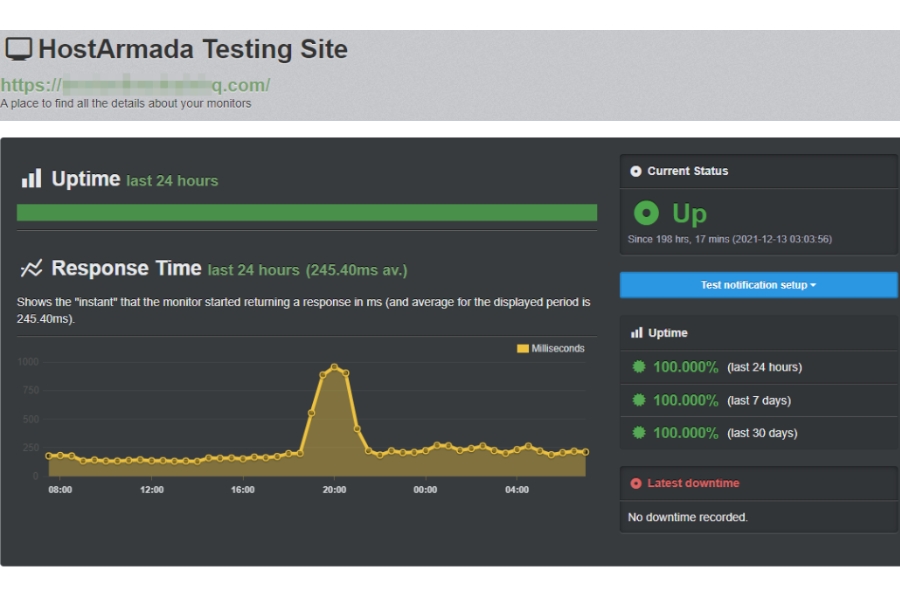 How does HostArmada's performance compare to other hosting providers
