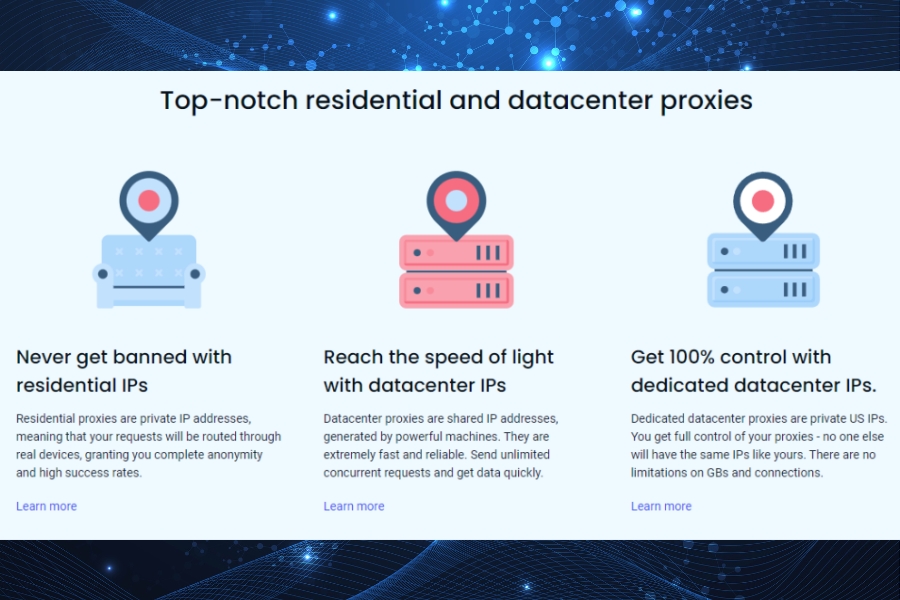 How does Smartproxy's proxy infrastructure work to avoid detection