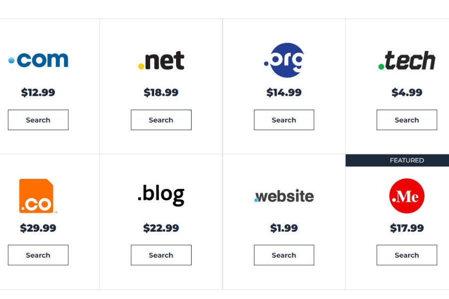 How much does bluehosts domain registration service cost