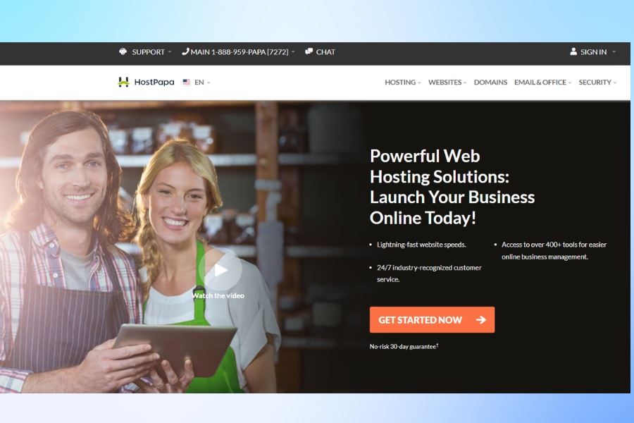 How to sign up for hostingpapa's web hosting service