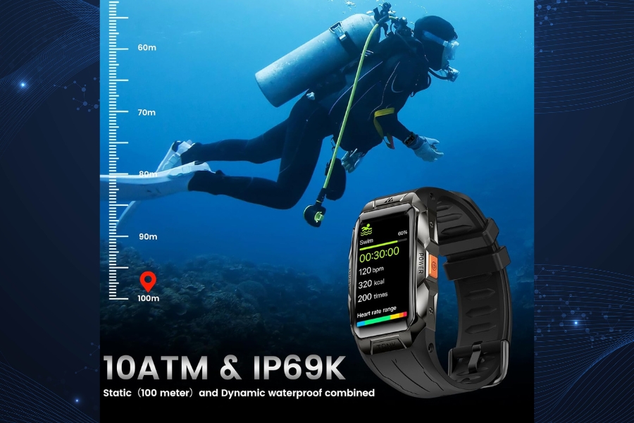 Top 10 Best Fitness Trackers for Swimming in 2024 KOSPET TANK X1 Durability Meets Performance 3