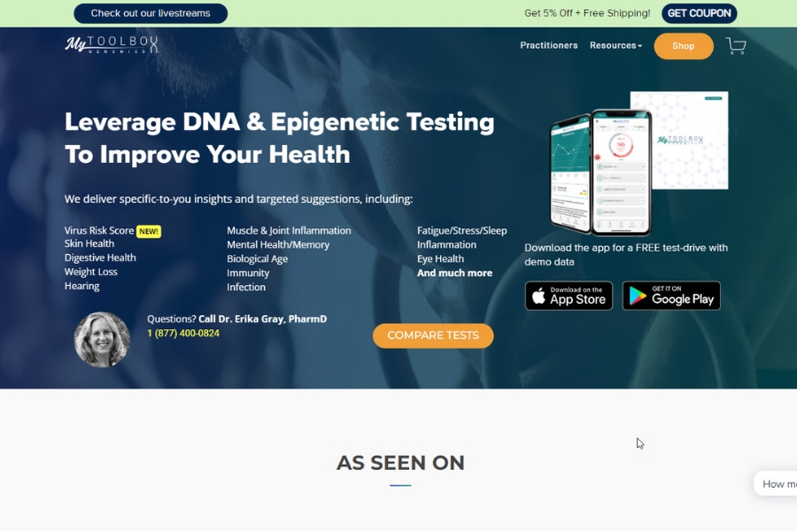 Mytoolboxgenomics – Leading DNA Testing Service Focused on Health and Wellness 1