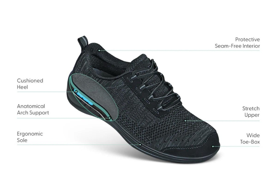 Orthofeet Coral Stretch Knit Shoe 2