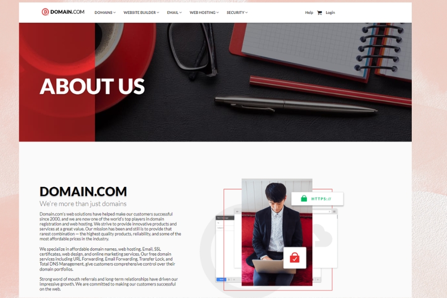 Overview of Website Domain Names Domain.com