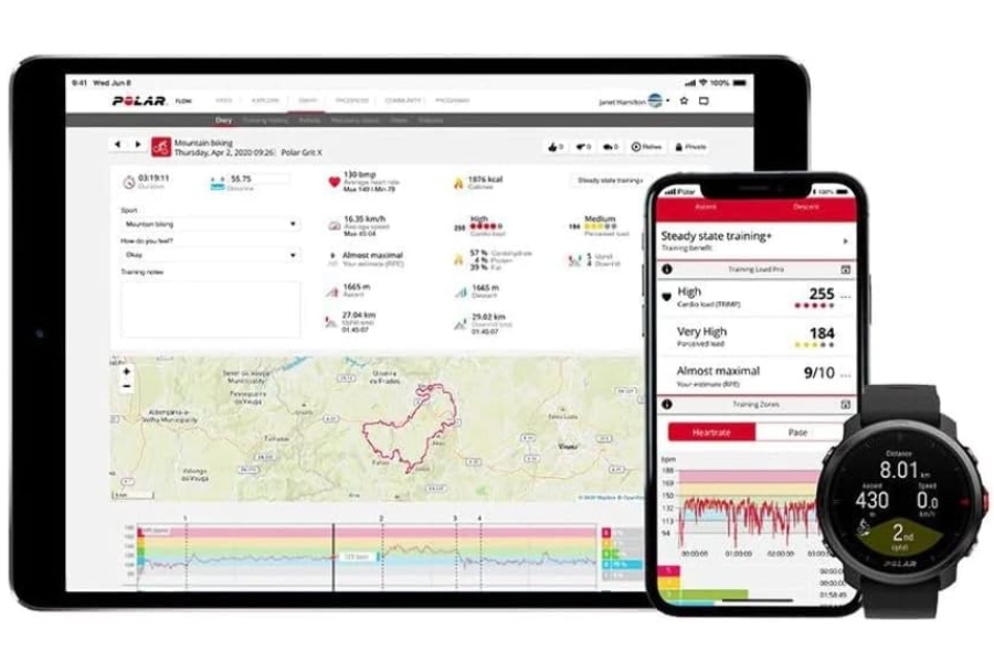 Top 10 Best Fitness Trackers for Swimming in 2024 Polar Grit X Designed for Outdoor Enthusiasts 3