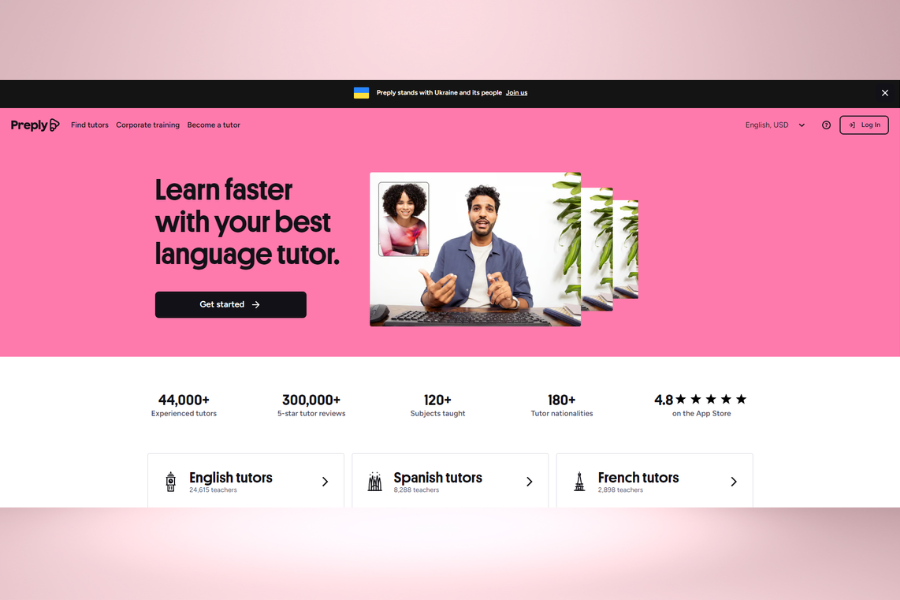 Preply reviews The most popular language learning platform today, rated and chosen by many people