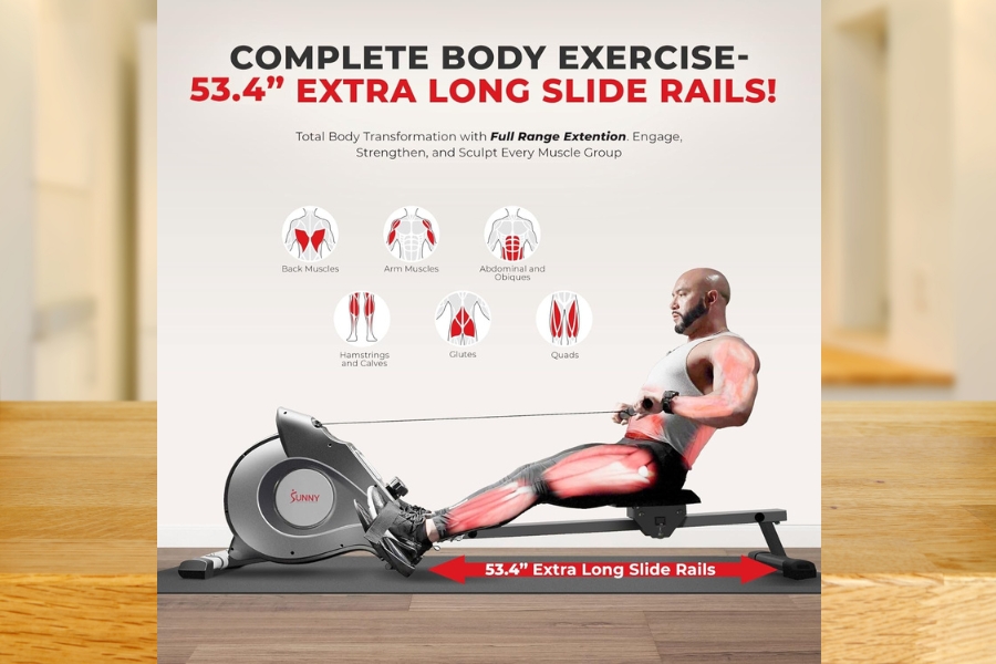 The 10 best rowing machines for home workouts in 2024 Sunny Health Fitness Magnetic Rowing Machine Features and Benefits