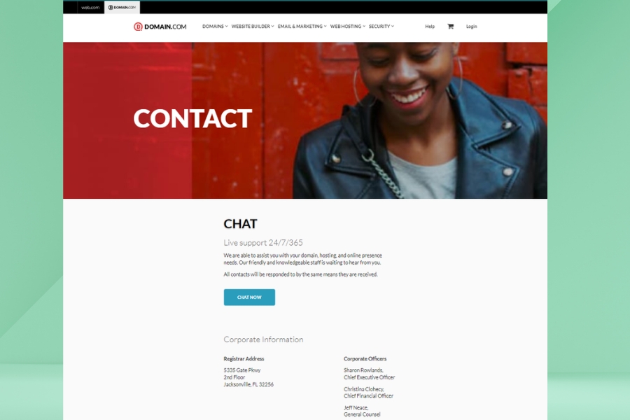 What are the benefits of using Domain.com's free domain name website service