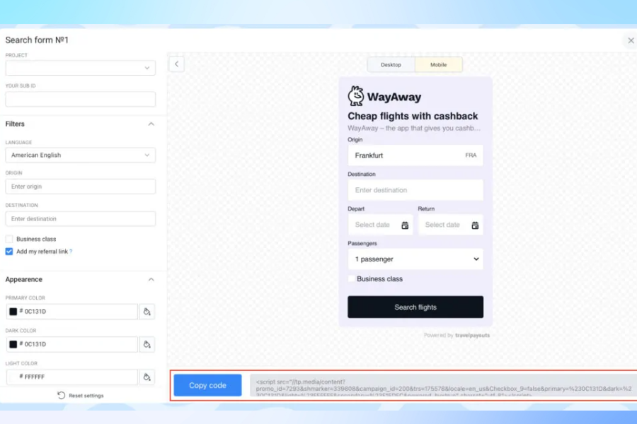 What are the best features of WayAway compared to other flight search engines