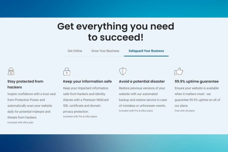What are the features of hostpapa's web hosting services