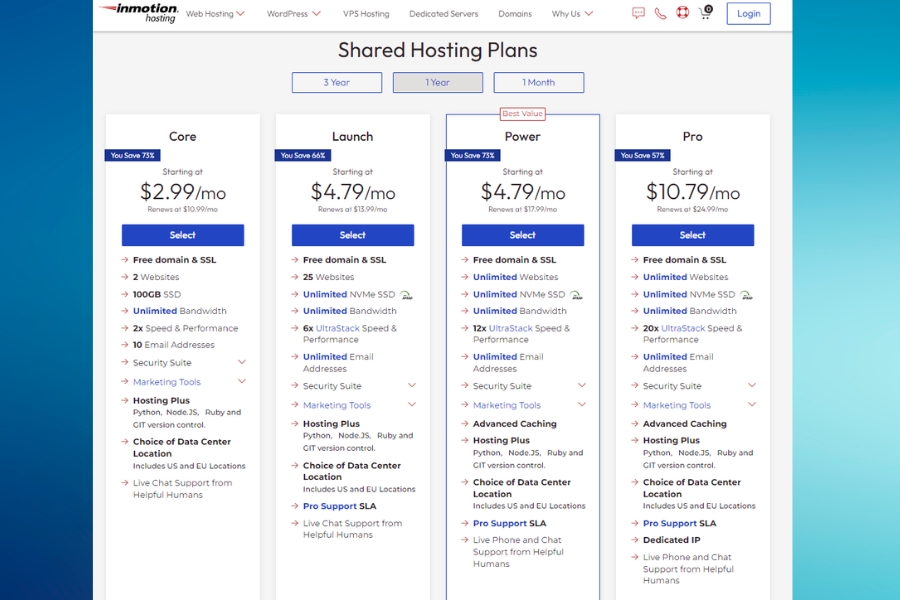 inmotion hosting vps - A summary of everything I know about this Web Hosting Service What are the features of inmotion hosting shared hosting pla