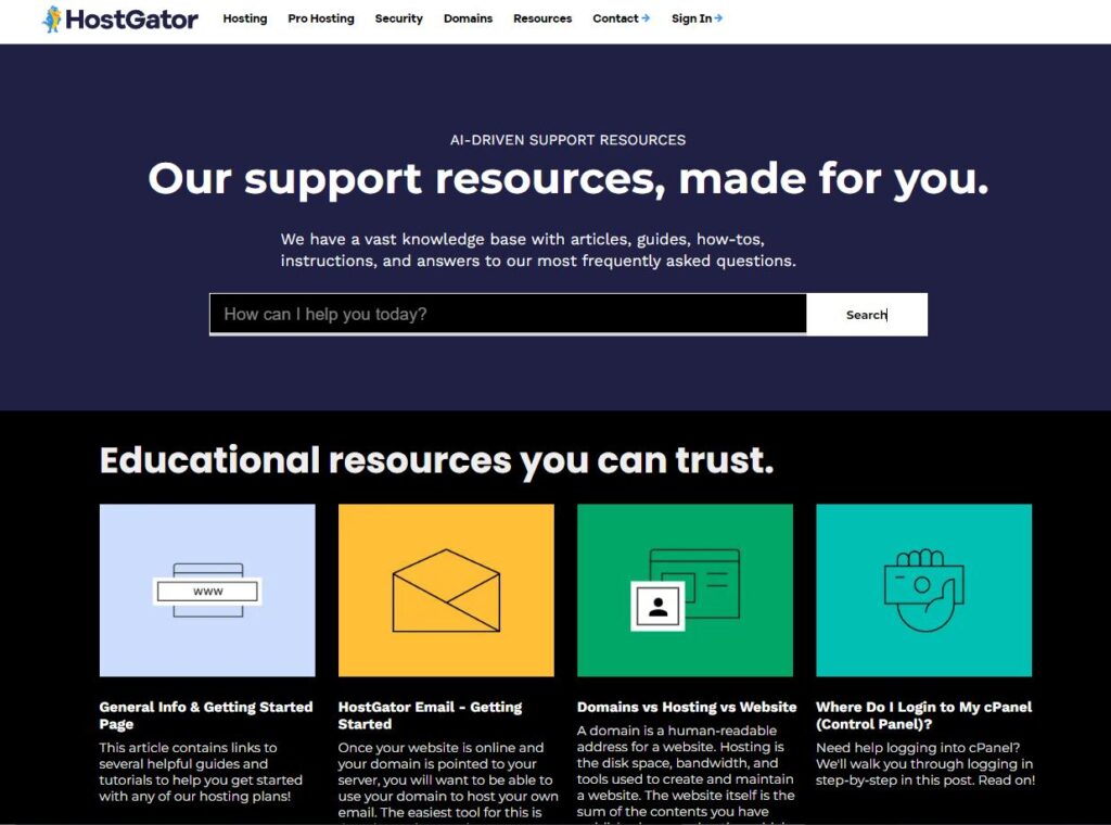 What are the hosting packages offered by hostinggator