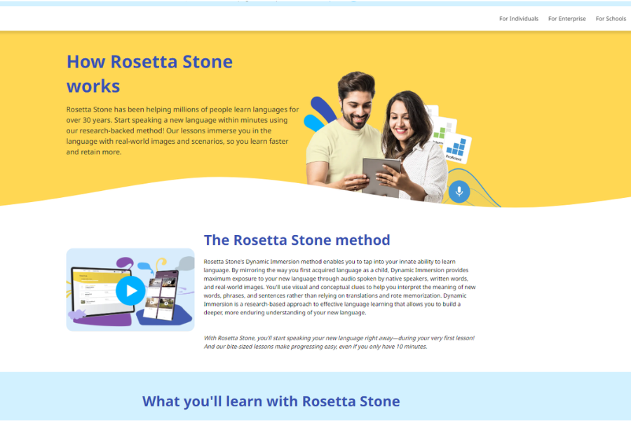 What are the limitations of Rosetta Stone's immersive approach What are the limitations of Rosetta Stone's immersive approach