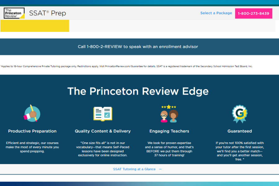 What are the main differences between The Princeton Review's Ultimate Course and Self-Paced Online program