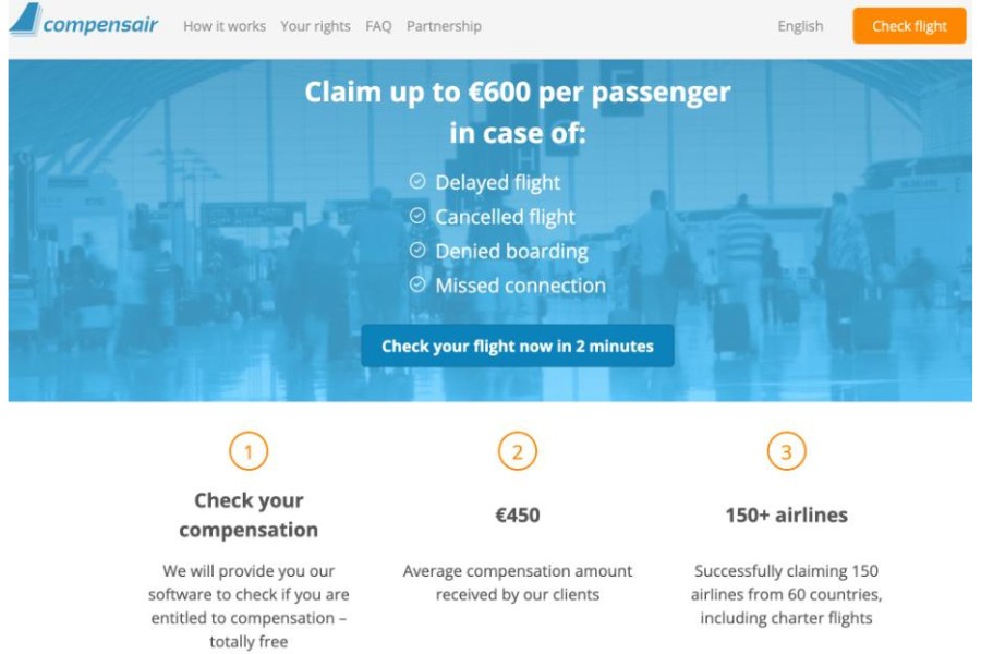 What documents are required to claim compensation from Compensair