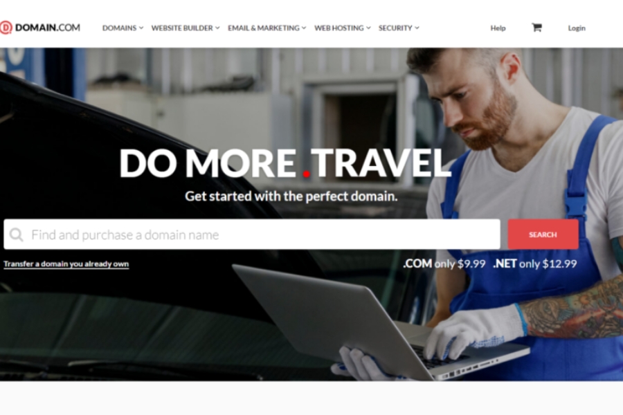 What is the difference between basic and advanced web hosting plans on Domain.com