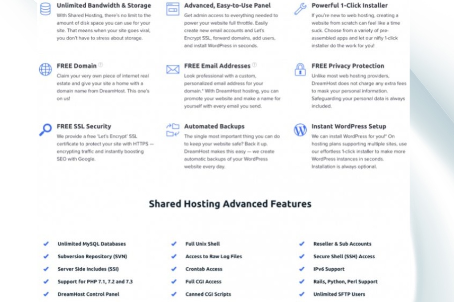 What is the difference between dreamhost shared and managed wordpress hosting plans