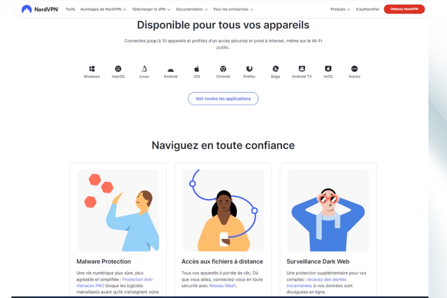 What unique features does NordVPN offer that others don't