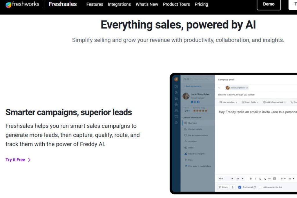Top 10 Best CRM Software for Business in 2025 Freshsales (Freshworks CRM) AI-Powered Sales & Marketing Synergy