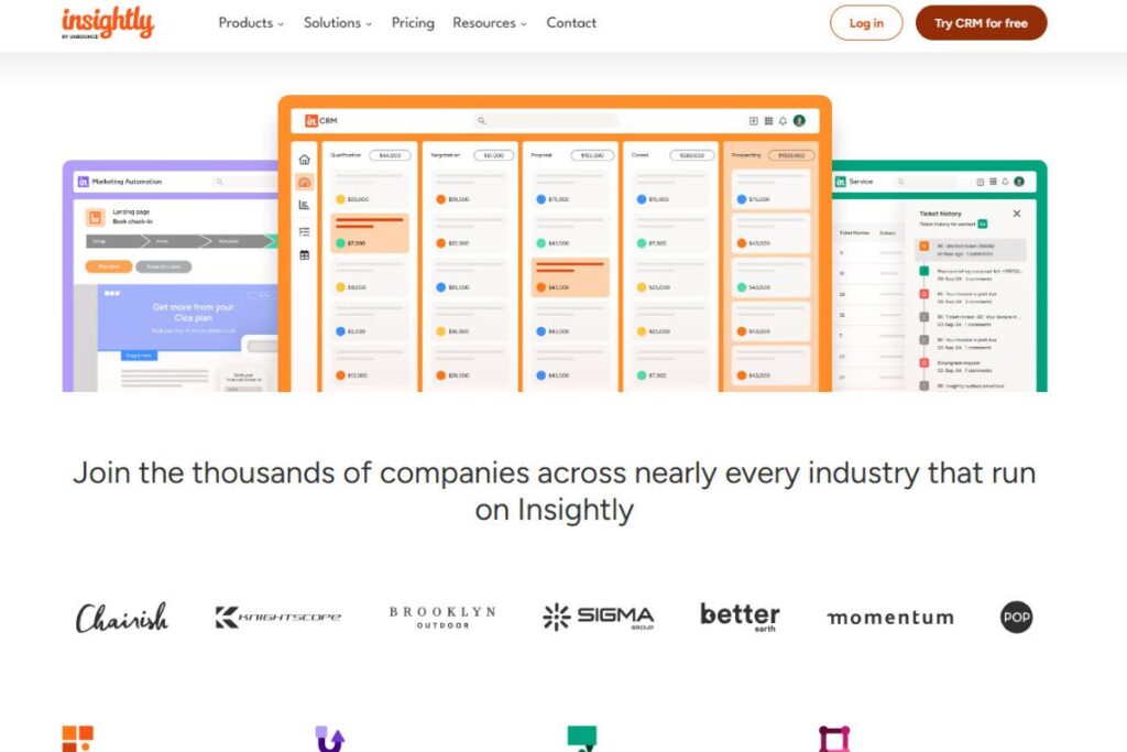 Top 10 Best CRM Software for Business in 2025 Insightly Connecting Sales & Projects for a Seamless Customer Journey