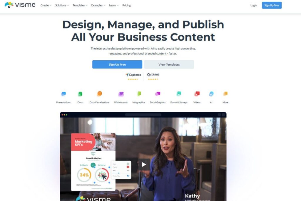 1. Visme – Your Go-To for Stunning Infographics & Visual Storytelling