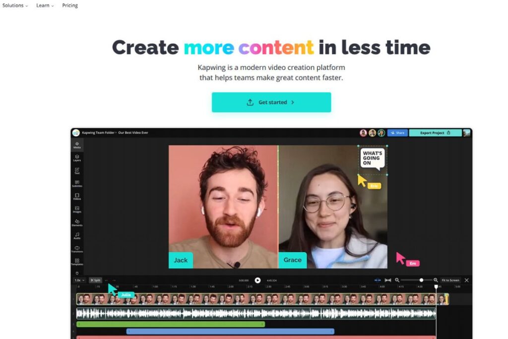14. Kapwing – Simple Online Video Editor for Presentations