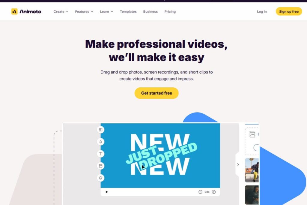15. Animoto – Quick & Easy Video Slideshow Maker