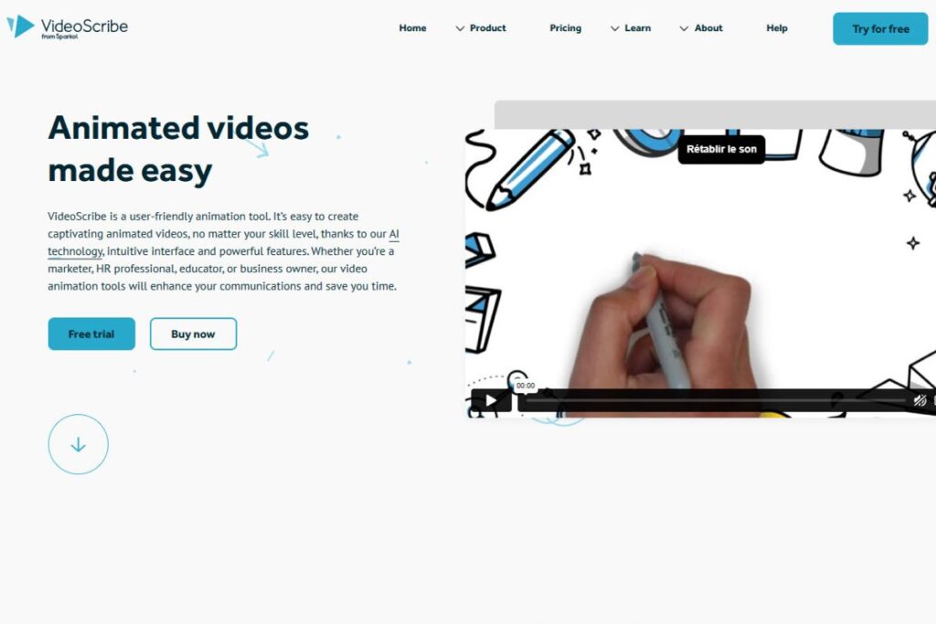 4. VideoScribe – Unique Whiteboard Animation Presentations