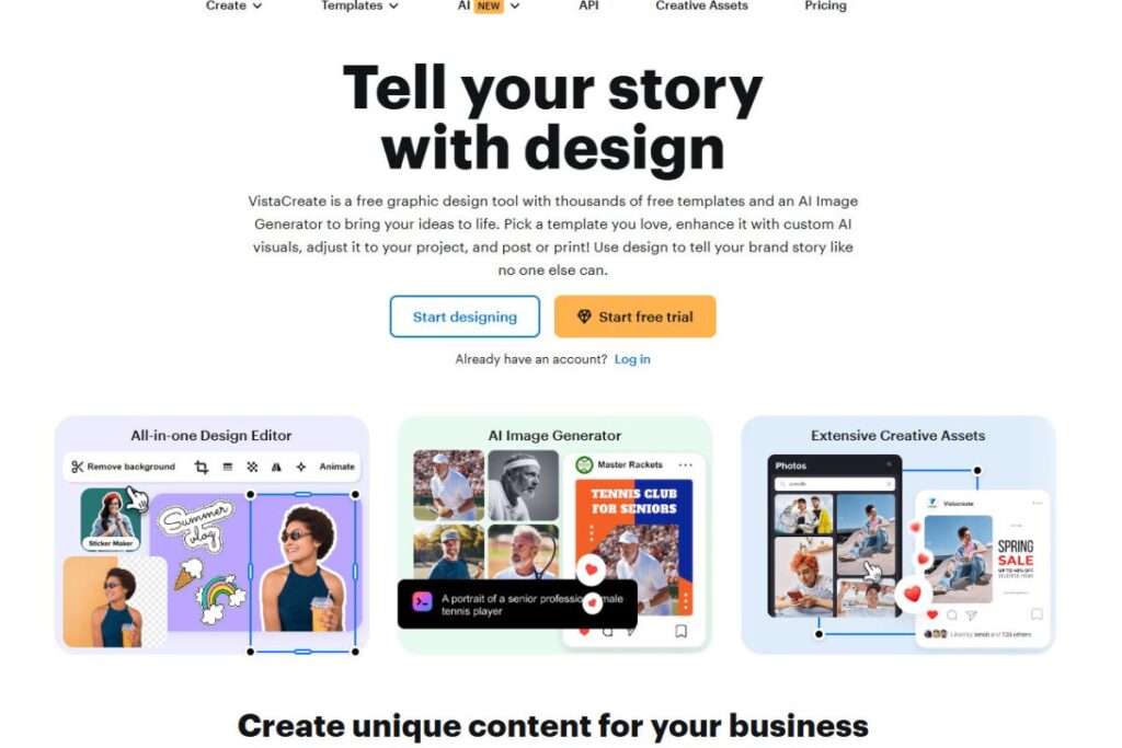 6. Create.vista.com – Extensive Template Library & Editor