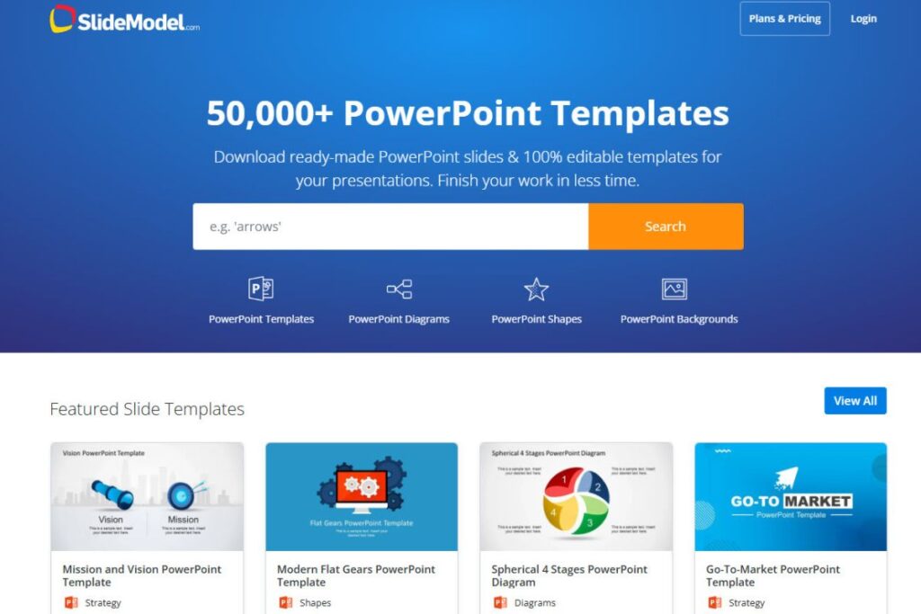 8. Slidemodel.com – Premium Presentation Templates Resource