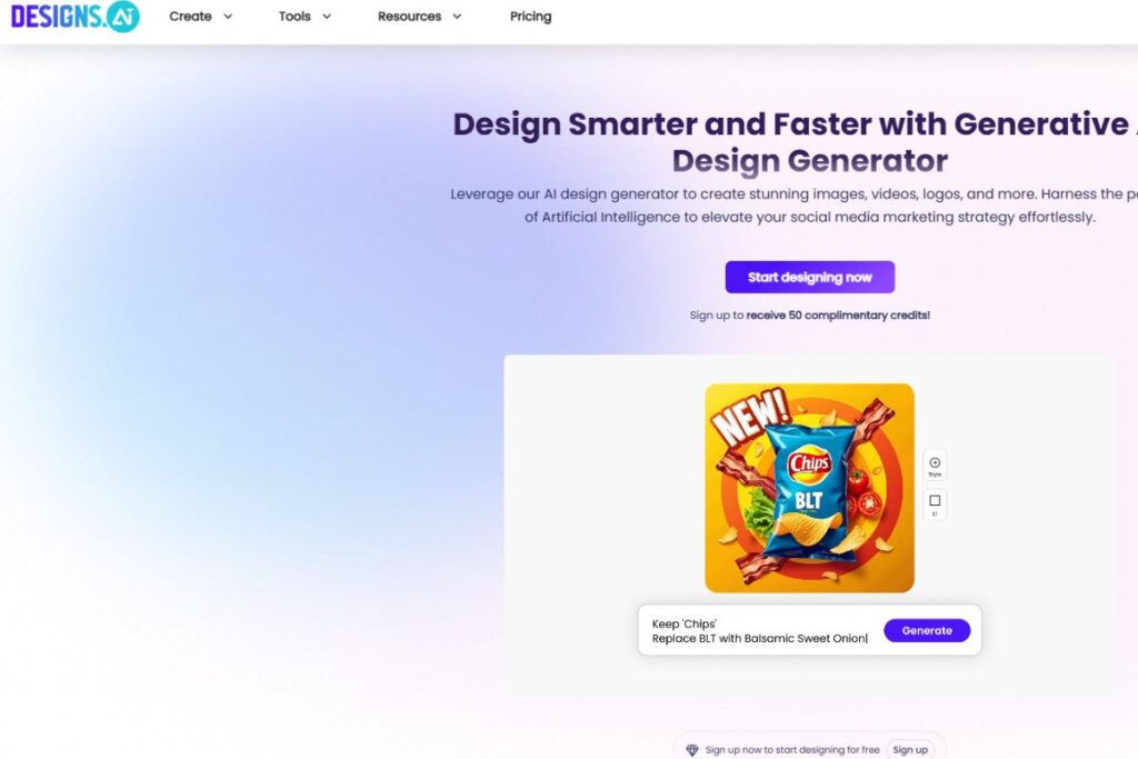 9. Designs.ai – AI Assistance for Various Design Needs