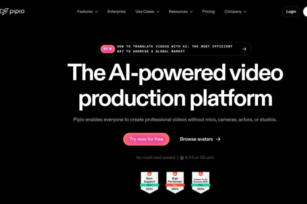 5. Pipio.ai Another Great AI Video Generator for Creating Videos with Diverse AI Avatars