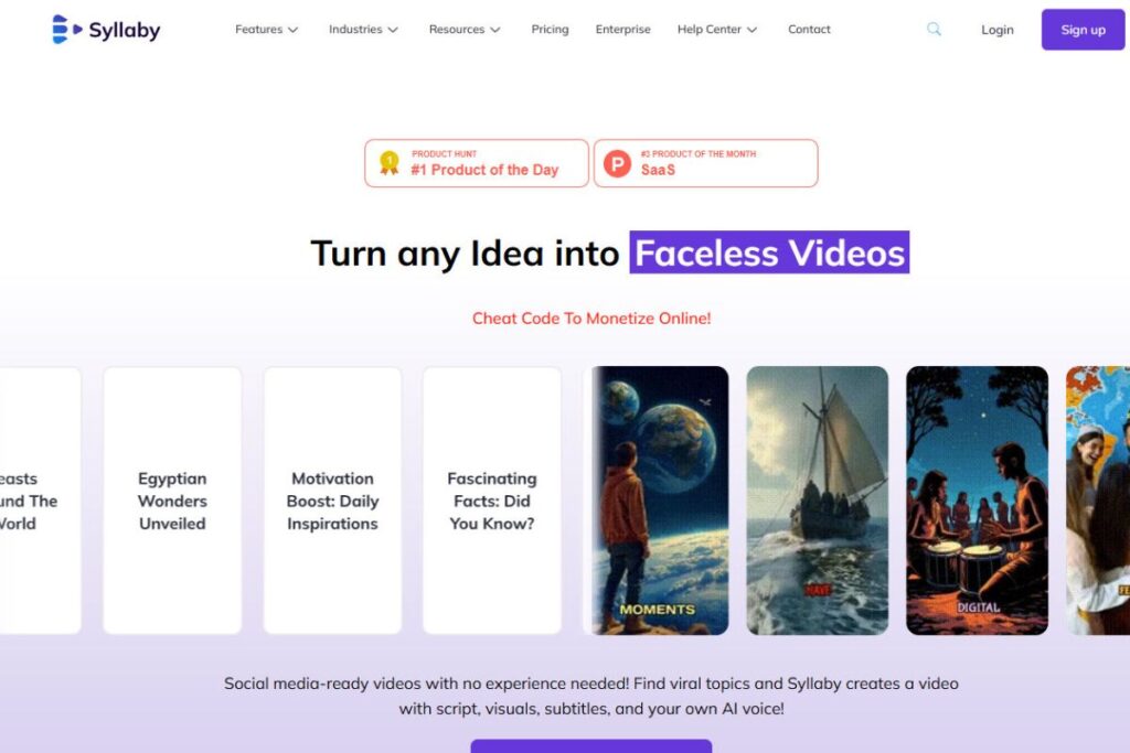 6. Syllaby.io Your AI Partner for Smart Video Content Planning, Making Video Creation Easier